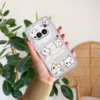 Cute Cat Customize Anti Yellow Case For Nothing Phone 2a Plus