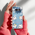 Cute Cat Customize Anti Yellow Case For Nothing Phone 4A 5G