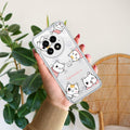 Cute Cat Customize Transparent Silicon Case For OnePlus 13 5G