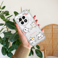 Cute Cat Customize Anti Yellow Case For OnePlus 13 5G