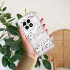 Cute Cat Customize Anti Yellow Case For OnePlus 13 5G