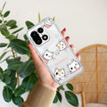 Cute Cat Customize Transparent Silicon Case For OnePlus 15 5G