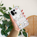 Cute Cat Anti Yellow Case For OnePlus 15 5G