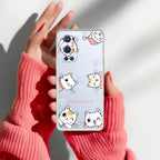 Cute Cat Customize Anti Yellow Case For OnePlus 9 Pro