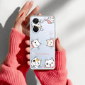 Cute Cat Customize Transparent Silicon Case For OnePlus Nord 3 5G