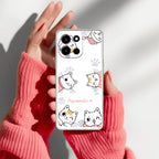 Cute Cat Customize Anti Yellow Case For OnePlus Nord 6 5G