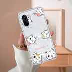 Cute Cat Customize Transparent Silicon Case For OnePlus - ShopOnCliQ