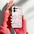 Cute Love Couple Customize Transparent Silicon Case For OPPO Reno 14 Pro 5G
