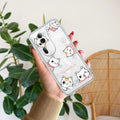 Cute Cat Customize Anti Yellow Case For Oppo Reno 11 Pro 5G