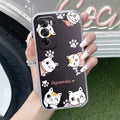 Cute Cat Customize Anti Yellow Case For Oppo Reno 12 Pro 5G