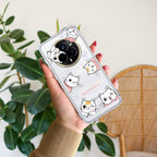 Cute Cat Anti Yelllow Case For Realme 14 Pro 5G