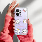 Cute Cat Customize Transparent Silicon Case For Realme/Narzo - ShopOnCliQ