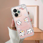 Cute Cat Anti Yellow Case For Realme 15 Pro 5G