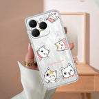 Cute Cat Customize Transparent Silicon Case For Realme/Narzo - ShopOnCliQ