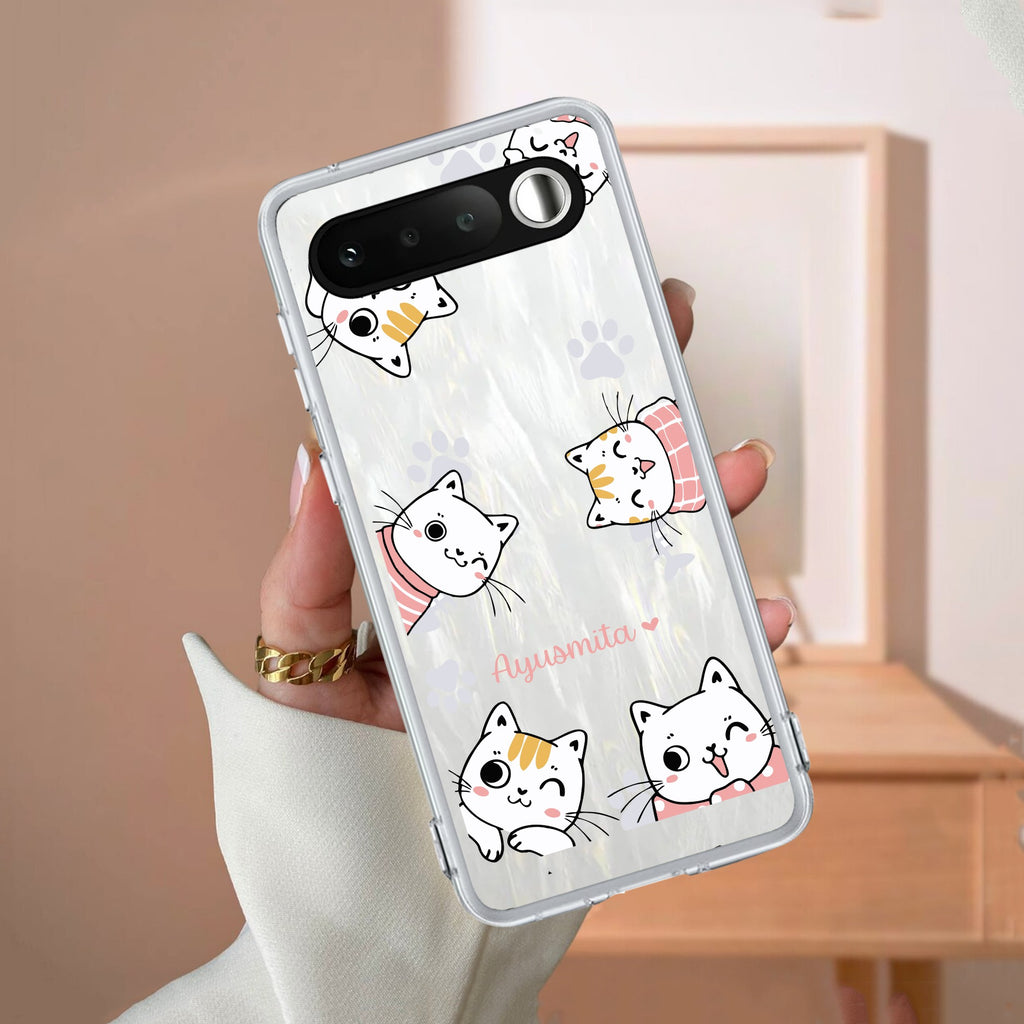 Cute Cat Anti Yellow Case For Realme 16 5G