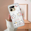 Cute Cat Customize Transparent Silicon Case For Realme 15 5G