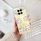Cute Cat Customize Anti Yellow Case For Oppo F29 5G