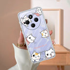 Cute Cat Customize Transparent Silicon Case For Mi 10T 5G / Mi 10T Pro