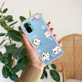 Cute Cat Customize Transparent Silicon Case For Redmi Note 10 / 10S