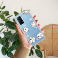 Cute Cat Customize Transparent Silicon Case For Redmi Note 11