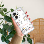 Cute Cat Customize Transparent Silicon Case For Redmi Note 13 Pro Plus 5G