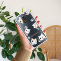 Cute Cat Customize Transparent Silicon Case For Redmi Note 9 Pro / Redmi Note 9 Pro Max / Redmi Note 10 lite