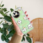 Cute Cat Customize Transparent Silicon Case For Vivo T3X 5G