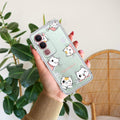 Cute Cat Customize Anti Yellow Case For Vivo Y31 5G