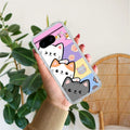 Cute Cat Transparent Silicon Case For Google Pixel 8 5G
