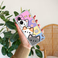 Cute Cat Transparent Silicon Case For iQOO Z9 Lite 5G