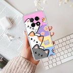 Cute Cat Customize Anti Yellow Case For Oppo F29 Pro 5G