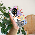 Cute Cat Transparent Silicon Case For Realme 11 Pro Plus 5G