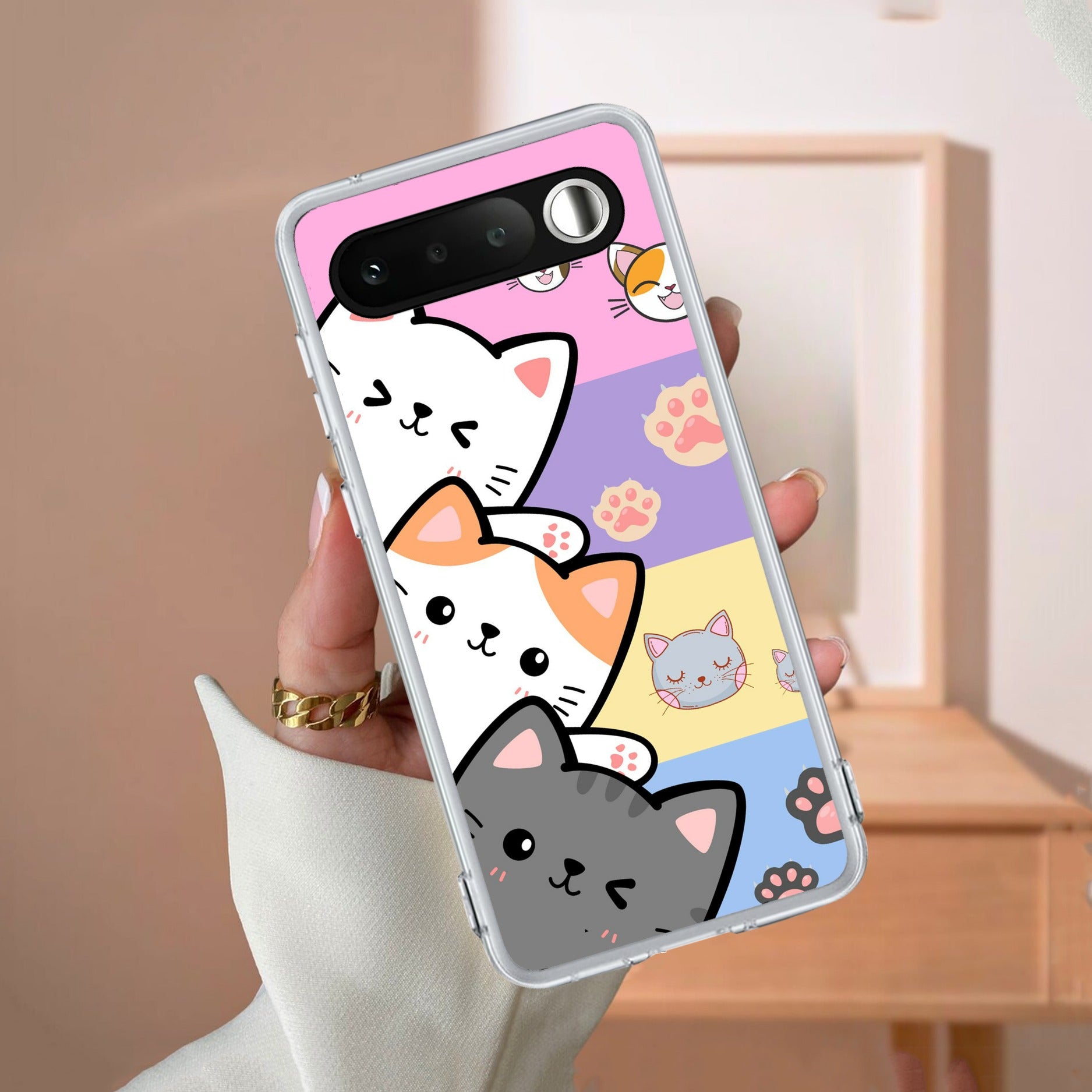 Cute Cat Customize Anti Yellow Case For Realme 16 5G