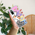 Cute Cat Transparent Silicon Case For Redmi Note 10 Pro Max