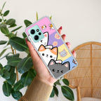 Cute Cat Transparent Silicon Case For Redmi Note 11
