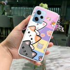 Cute Cat Transparent Silicon Case For Redmi Note 11T 5G