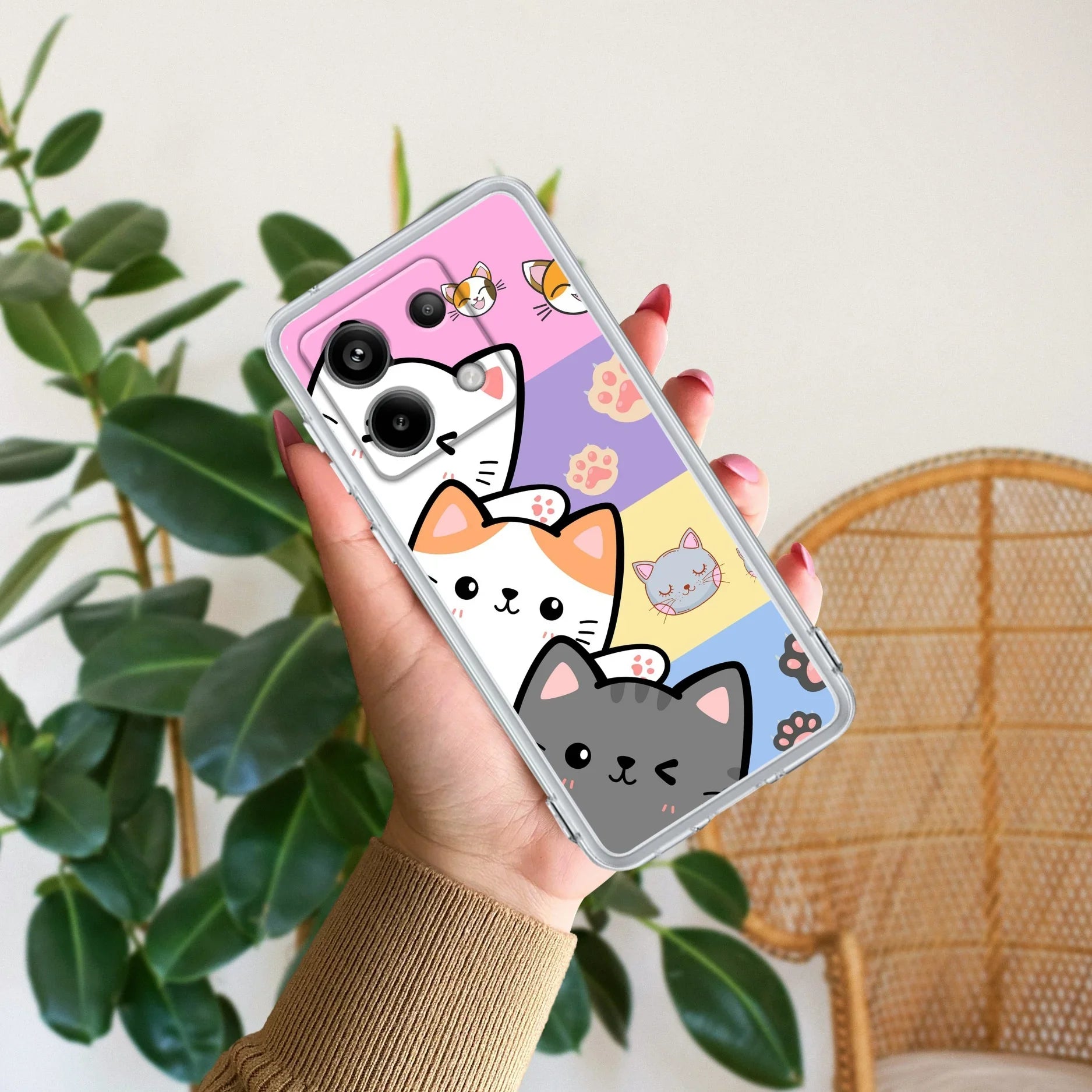 Cute Cat Transparent Silicon Case For Redmi/Xiaomi - ShopOnCliQ
