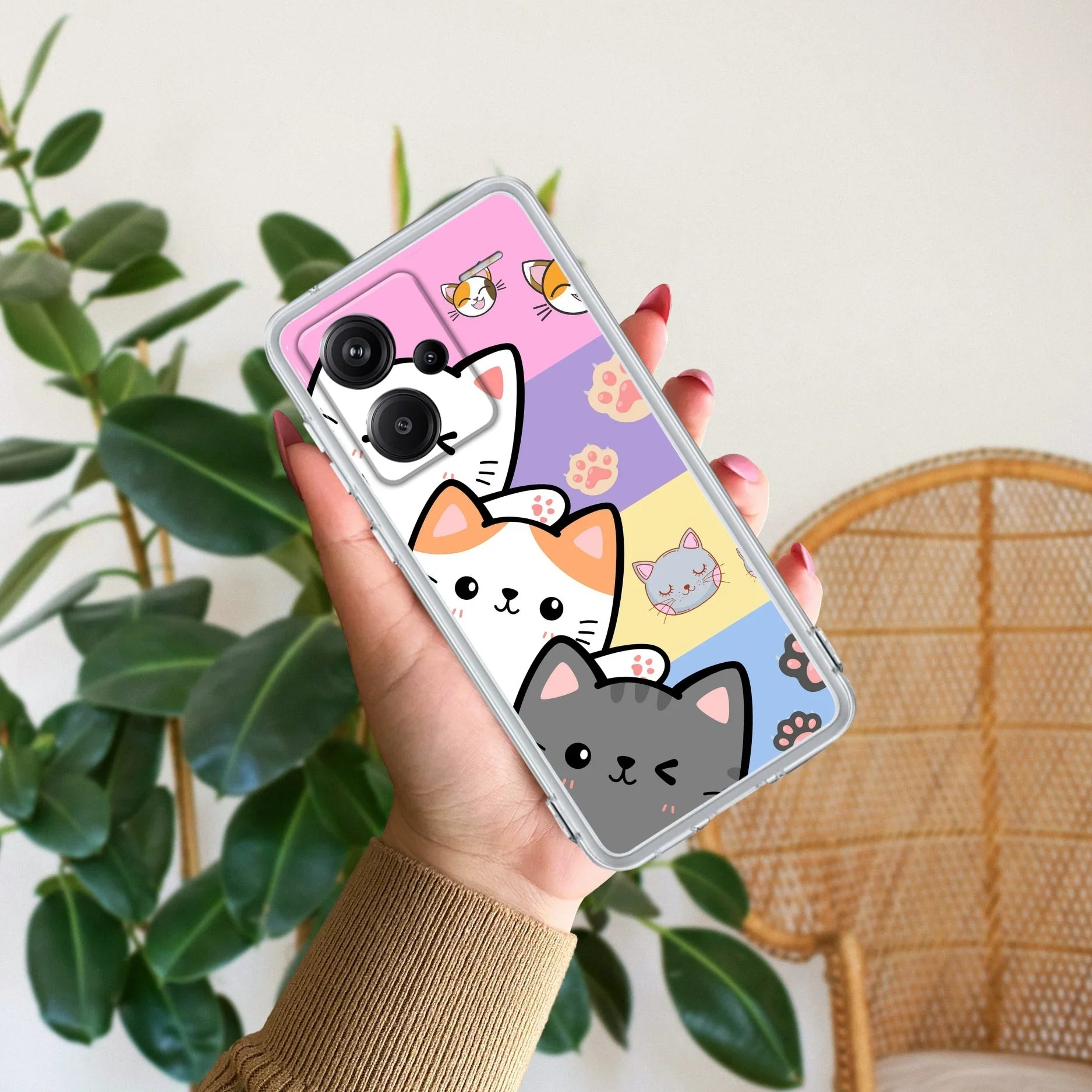 Cute Cat Transparent Silicon Case For Redmi/Xiaomi - ShopOnCliQ