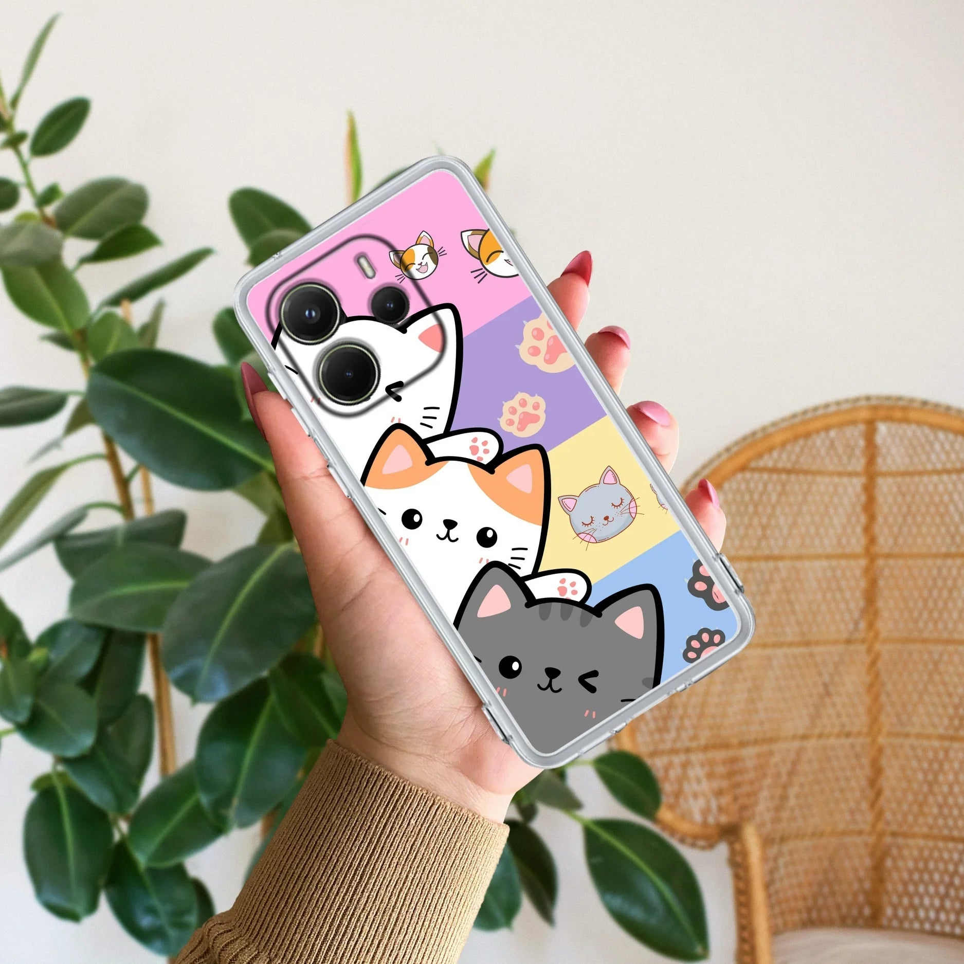 Cute Cat Transparent Silicon Case For Redmi/Xiaomi - ShopOnCliQ