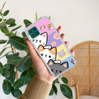 Cute Cat Anti Yellow Case For Samsung Galaxy M32 (4G) / A22 (4G) / F22