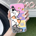 Cute Cat Transparent Silicon Case For Vivo T1 5G