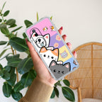 Cute Cat Transparent Silicon Case For Vivo T3 Pro 5G