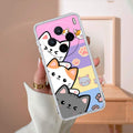 Cute Cat Transparent Silicon Case For Vivo X200 5G