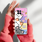 Cute Cat Customize Anti Yellow Case For Vivo X90 5G