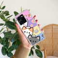 Cute Cat Transparent Silicon Case For Vivo Y35