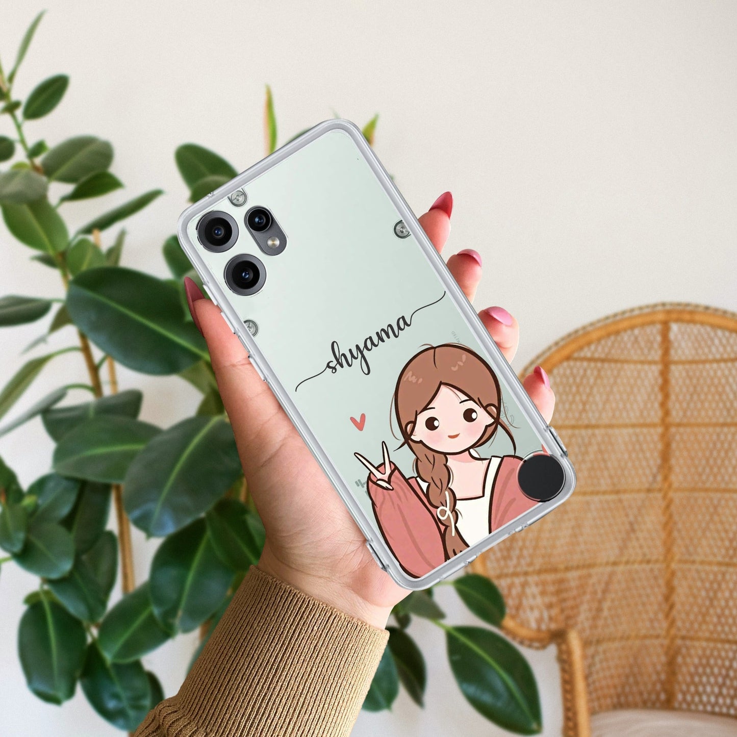 Cute Charm Customize Transparent Silicon Case For Nothing