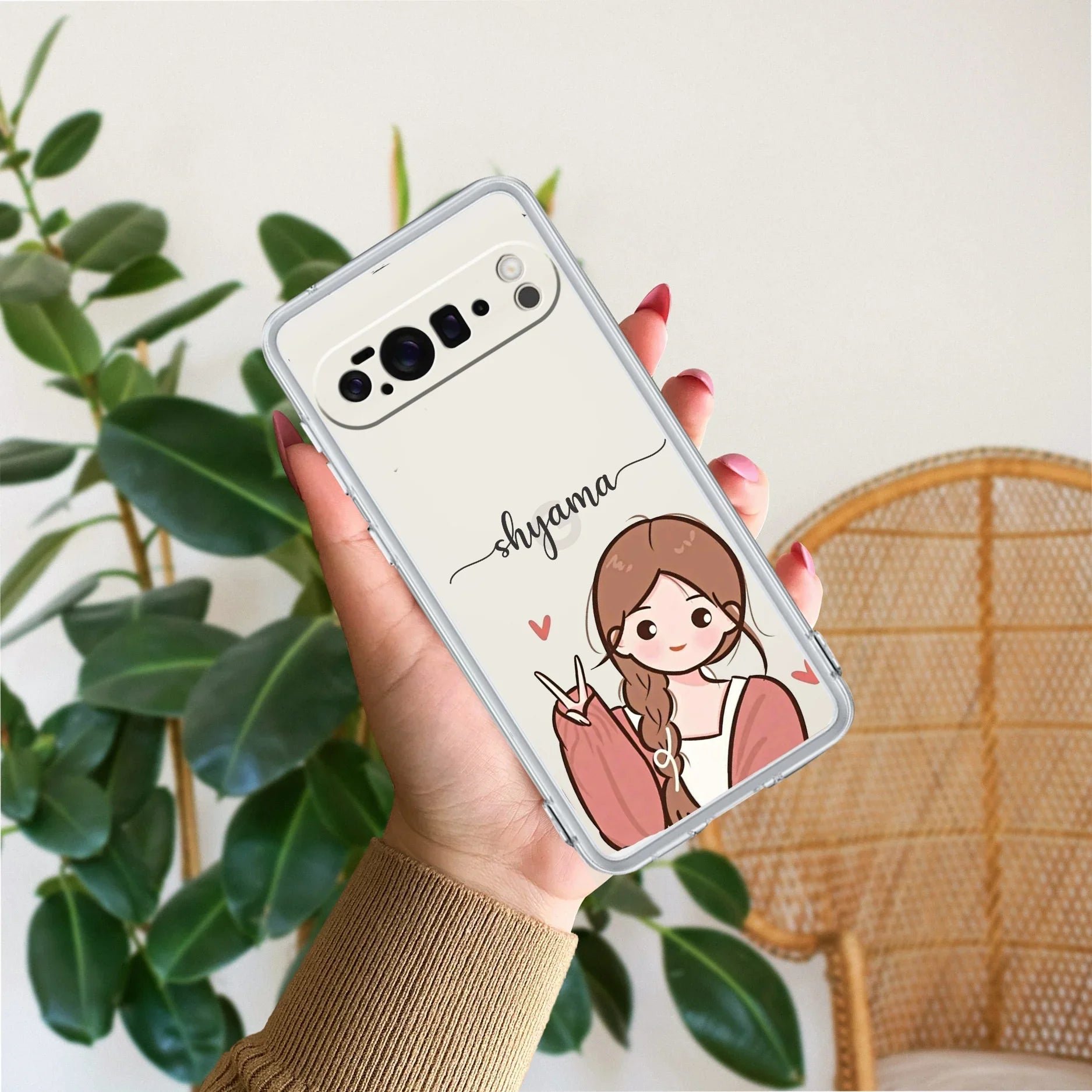 Cute Charm Customize Transparent Silicon Case For Google Pixel 10 Pro XL