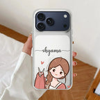 Cute Charm Customize Transparent Silicon Case For iPhone 13 Pro