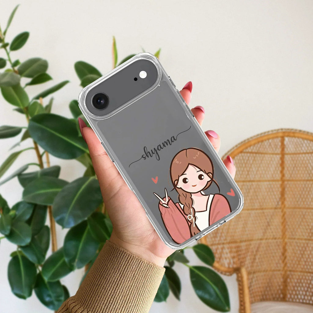 Cute Charm Customize Transparent Silicon Case For iPhone 13