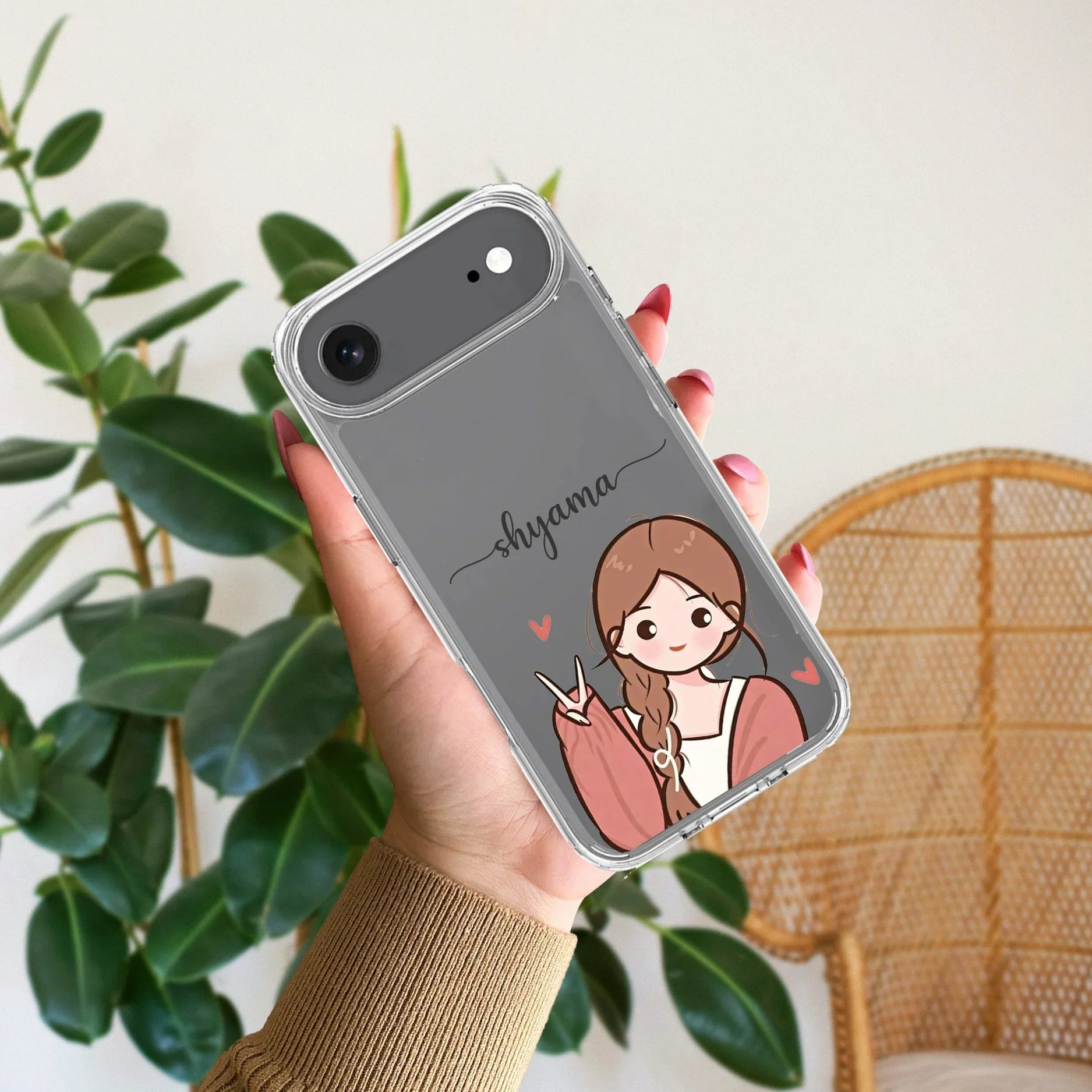 Cute Charm Customize Transparent Silicon Case For iPhone - ShopOnCliQ